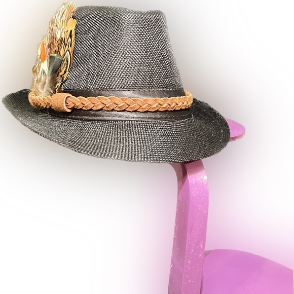 Feather Fedora Hat - Picture 4 of 5